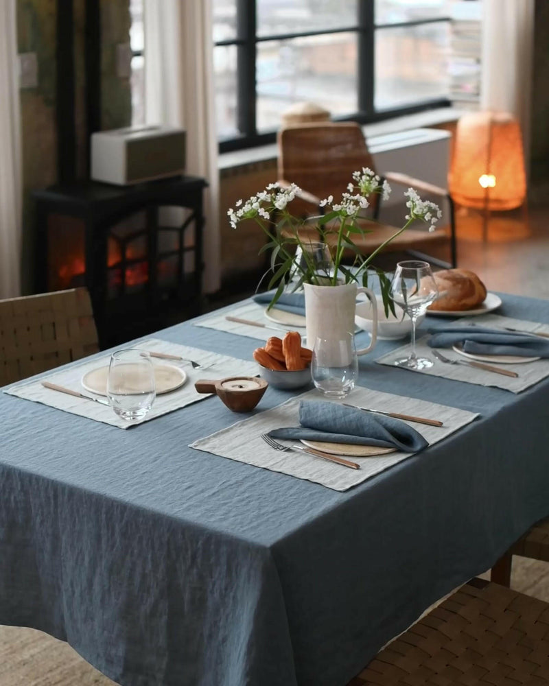 MagicLinen | Linen Napkins - Cinnamon Gingham - Set of 2, showcasing elegant craftsmanship with a soft, durable finish, ideal for enhancing dining experiences.