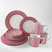 Caskata | Casablanca Crimson Salad Plate | Set of 4.