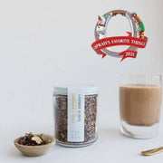 The Chai Box | Lavender Nights - Caffeine Free Rooibos Lavender Tea - 6.0oz, features a soothing blend of rooibos, lavender, rose, and cardamom.