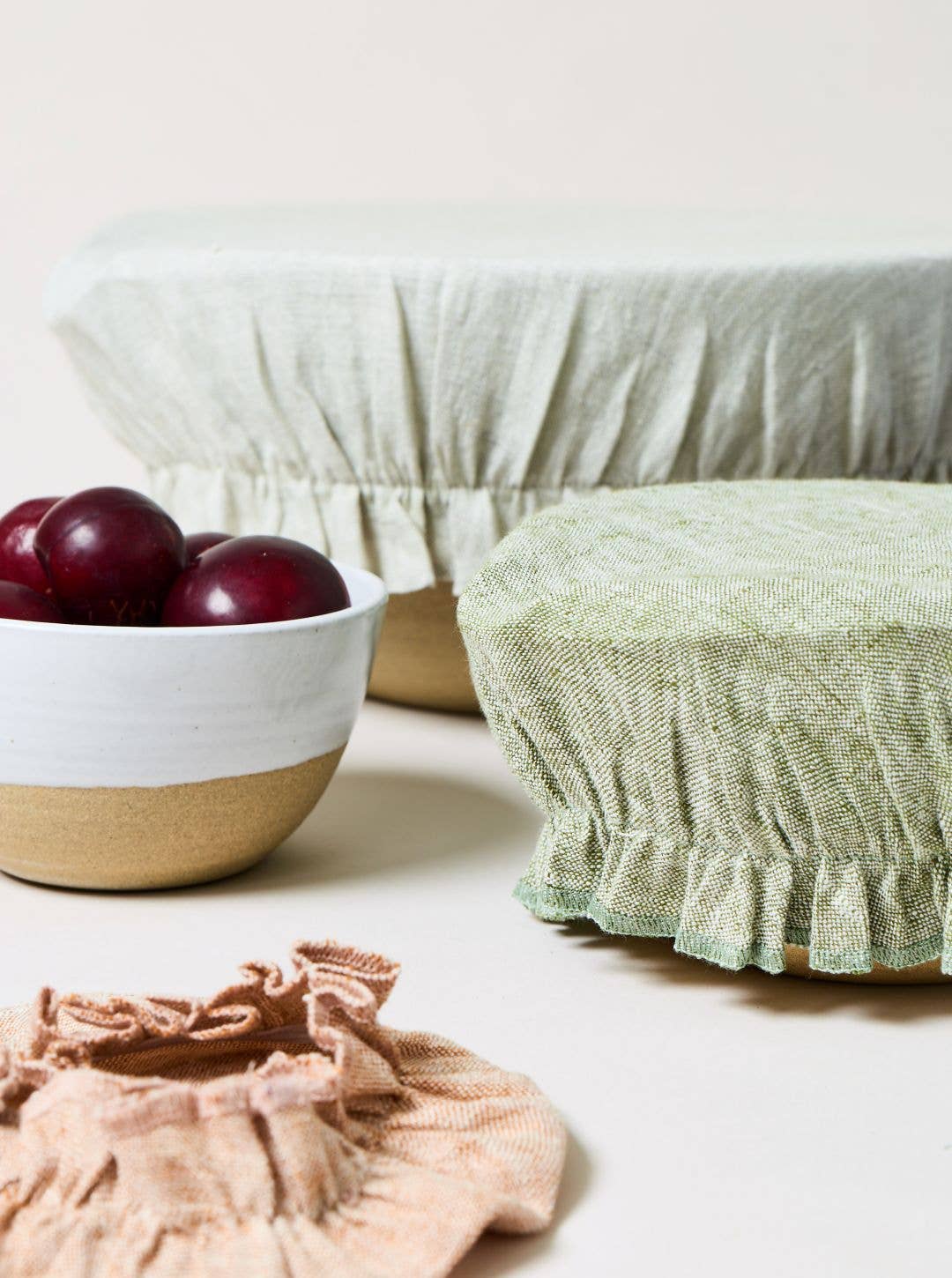 Farmhouse Pottery Washed Linen Bowl Cover - Thumbnail 5