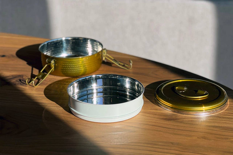 Large Tiffin Lunch Box, 2 Layer