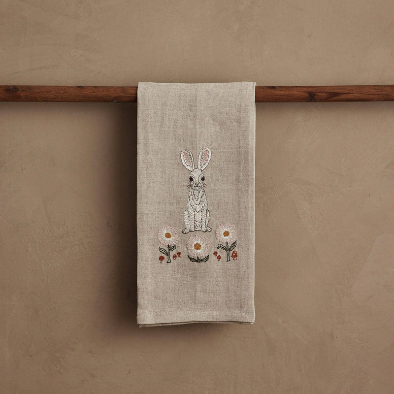 Coral & Tusk | Bunny and Daisies Tea Towel