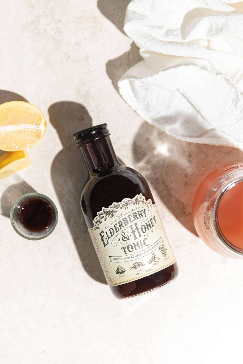 Roots And Leaves | Elderberry & Honey Tonic, 16 oz