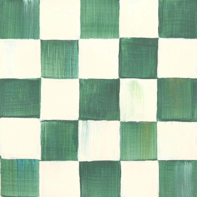 MacKenzie Childs | Royal Check Wood Paper Towel Holder