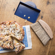 Andrée Jardin | Clynk Natural Crumb Tray Set featuring a brushed beechwood handle and metal pan, ideal for maintaining tidy dining spaces.