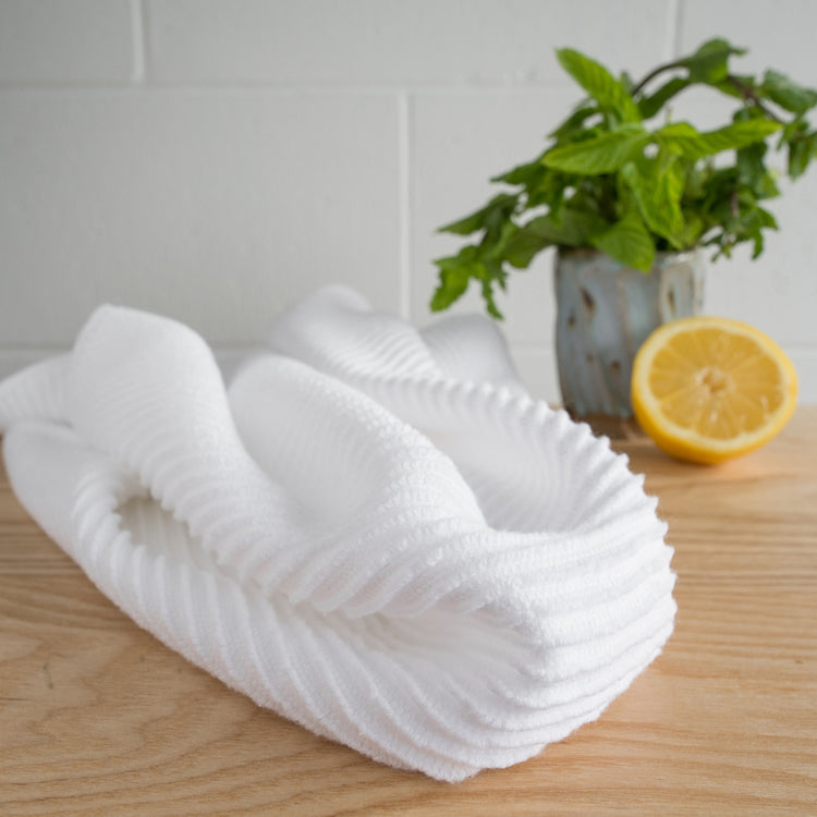 Danica | Ripple Dishtowel, White
