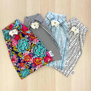 Marley's Monsters Bread Bags - Classic Stripe, featuring a dry bag style closure and washable PUL lining, perfect for keeping freshly baked bread fresh.