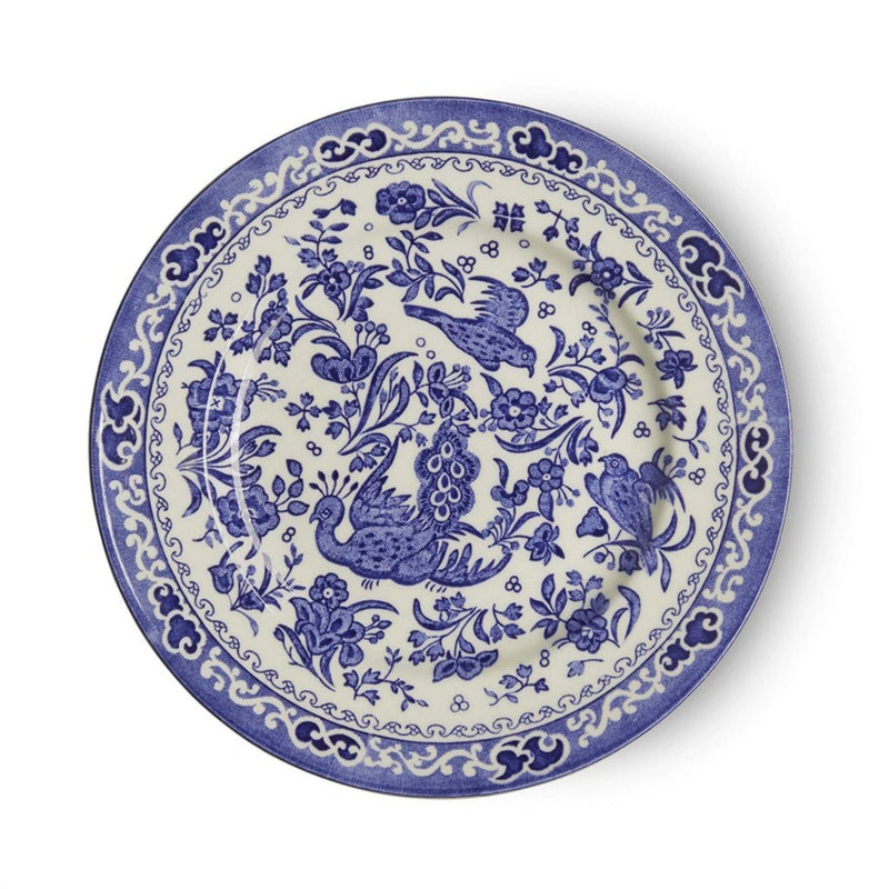 Burleigh | Blue Regal Peacock Plate Small: Earthenware