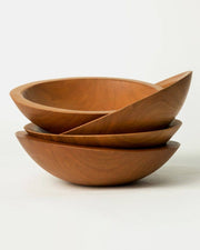 Petermans Boards and Bowls Inc. - 13 CHERRY ROUND BOWL, a medium-sized serving bowl ideal for salads or pasta, perfect for intimate gatherings or as a wedding gift.