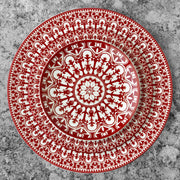 Caskata | Casablanca Crimson Salad Plate | Set of 4.