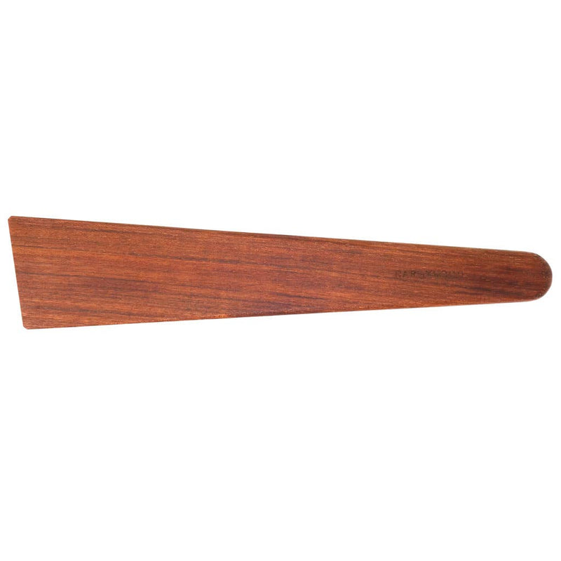 Earlywood | Big Tera Scraper - Hard Maple, a wooden kitchen tool, designed for effective scraping and flipping, showcasing enhanced length and width for versatile cooking tasks.