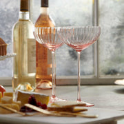 Caskata | Quinn Rose Coupe Glasses | Set of 2.