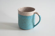 RachaelPots - 12 Oz Original Mug: Sage, a hand-thrown ceramic mug with a thumb rest, perfect for coffee or tea. Microwave and dishwasher safe.