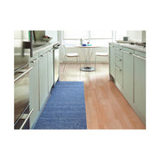 Chilewich Heathered Shag Indoor-Outdoor Doormat - Cornflower, featuring durable, crush-proof vinyl texture, ideal for kitchens and entryways. Mold and mildew resistant, perfect for versatile use.