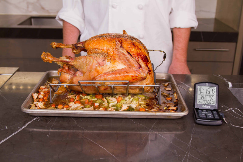 ThermoWorks | ChefAlarm Cooking Alarm Thermometer + Timer - Black