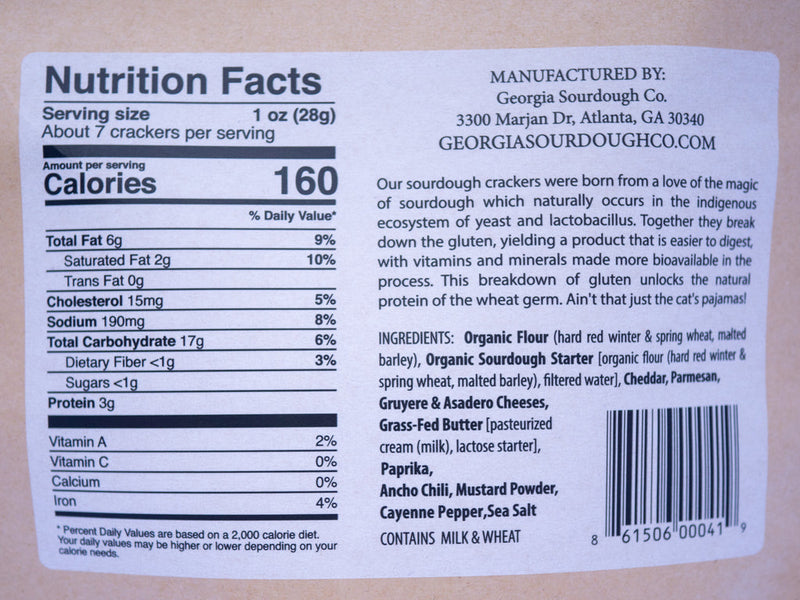 Georgia Sourdough Co. | Cheese Crackers