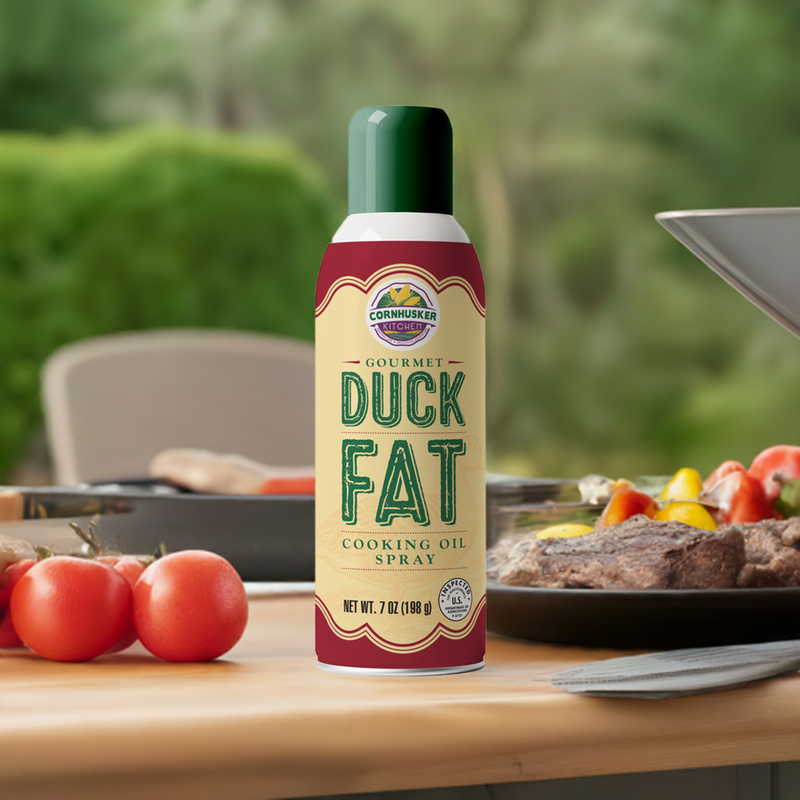 Cornhusker Kitchen Duck Fat Spray | Gourmet Duck Fat Cooking Oil Spray