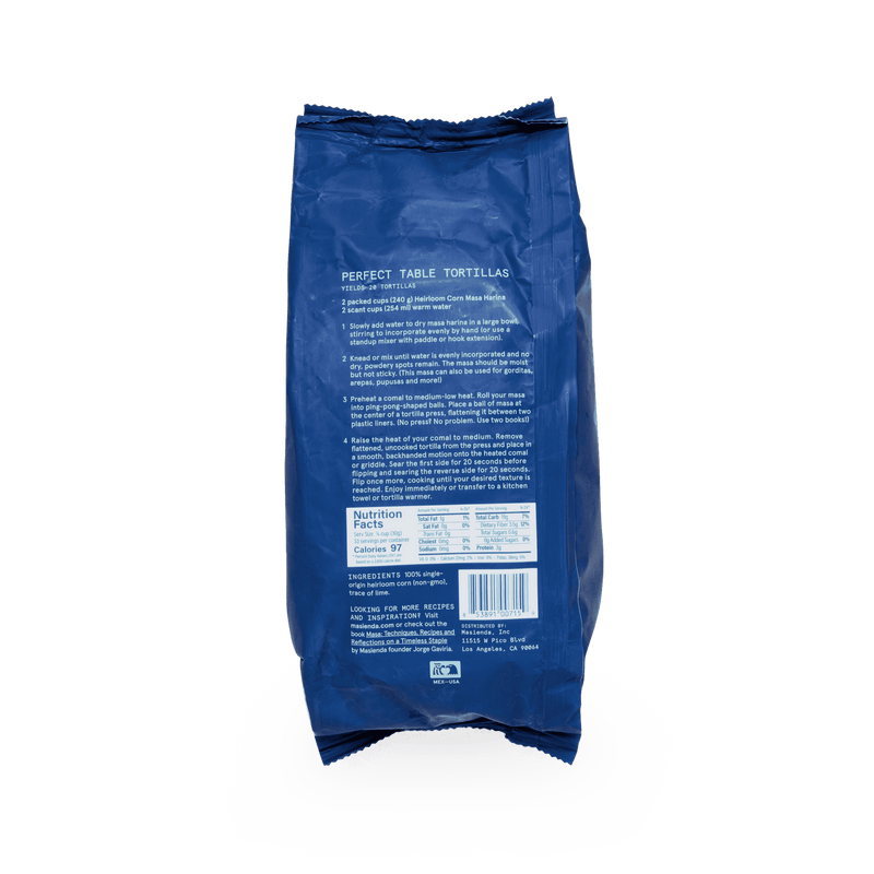 Masienda | Heirloom Corn Masa Harina, Blue Corn