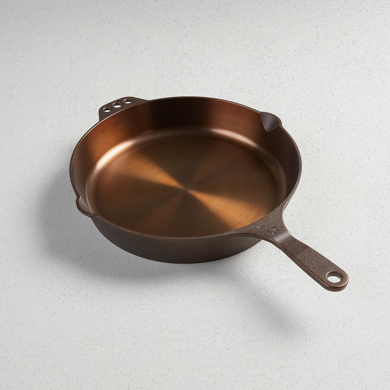 Smithey No. 12 Traditional cast iron skillet with polished cooking surface
