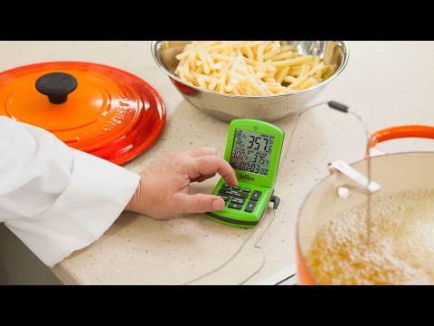 ThermoWorks | ChefAlarm Cooking Alarm Thermometer + Timer - Black