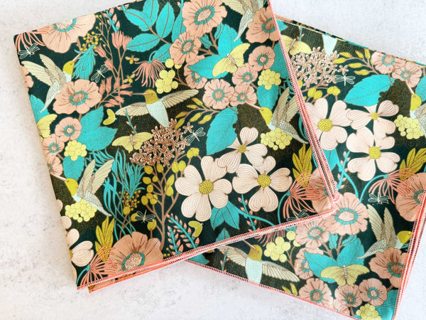 Dot and Army | Dragonfly Garden Cloth Napkins