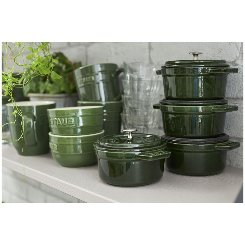 Staub | Mini Round Dutch Oven, Basil, 0.275 QT. — Athens Cooks