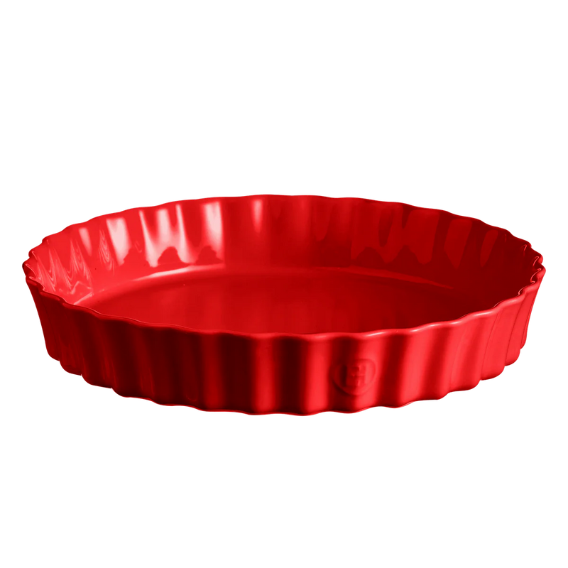 Emile Henry | Extra Large Flan & Tart Dish, Burgundy