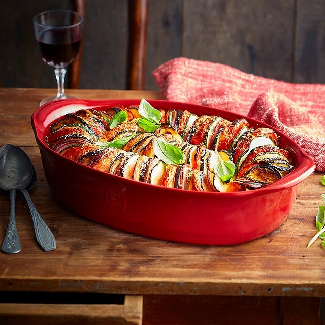 Emile Henry | The Right Dish, Large Oval, Burgundy