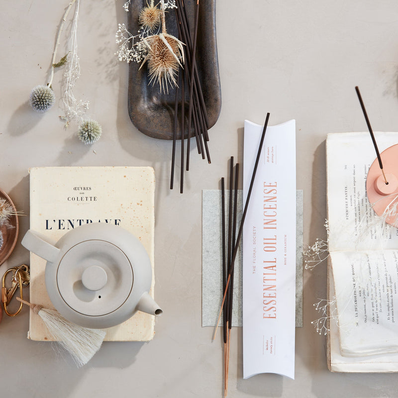 The Floral Society | Essential Oil Incense, Rose & Geranium