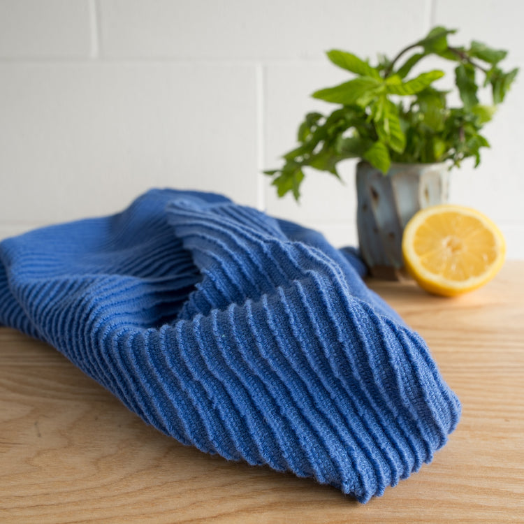 Danica | Ripple Dishtowel, Royal Blue