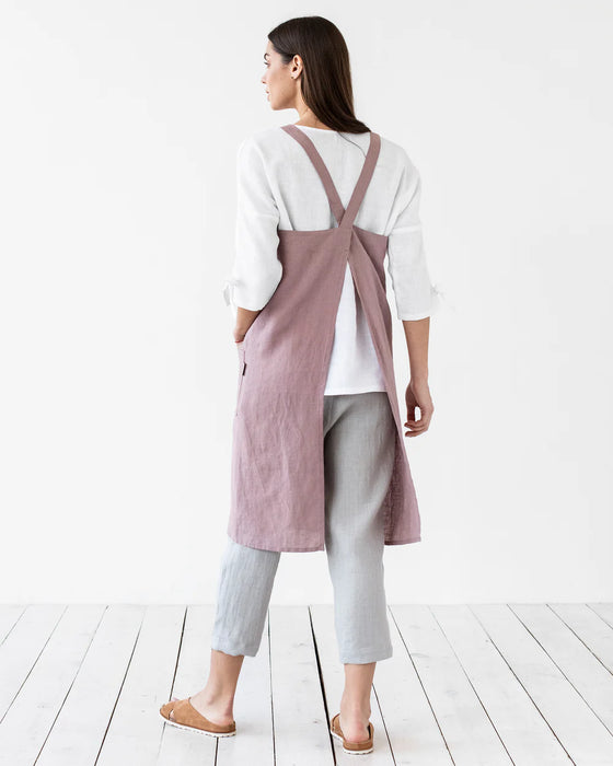 MagicLinen | Japanese Cross-Back Linen Apron