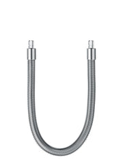 Jura | Stainless Steel Milk Pipe Casing | HP3, featuring a flexible metal hose with a clear cap, designed for coffee machines to ensure milk hygiene and elegance.