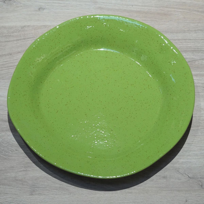 La Gabbianella | Lucca, Round Platter, Olive Green