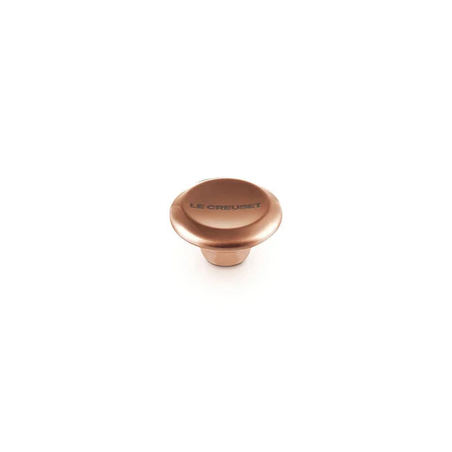 Le Creuset | Stainless Steel Knob, Larger, Copper: A round, copper-toned knob designed for replacing the center handle on Le Creuset pot or Dutch oven lids.