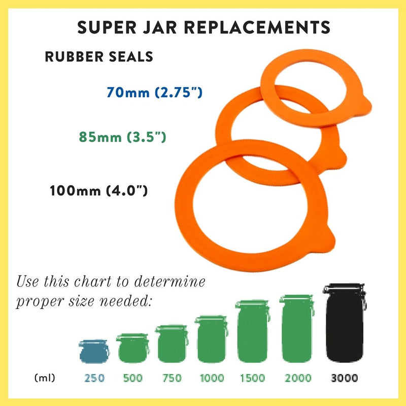 Le Parfait | Rubber Seals for Super Jars and Super Terrines, 85mm
