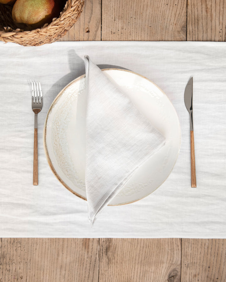 Magic Linen | Set of 2 Linen Napkins Light Gray