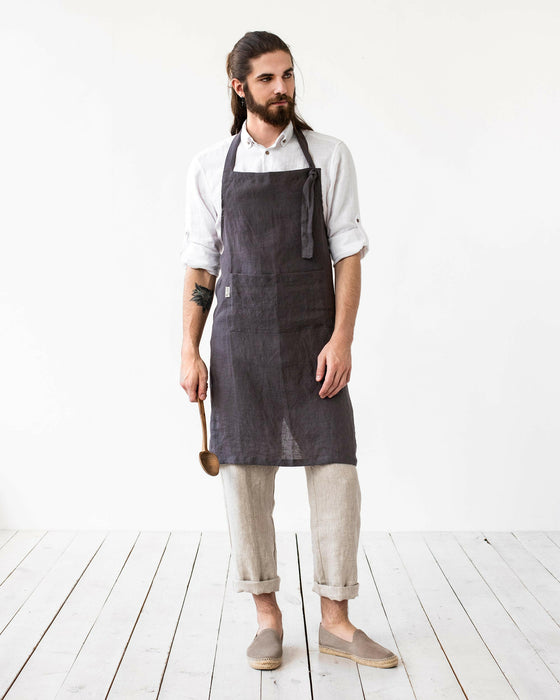 MagicLinen | Men's Linen Bib Aprons.