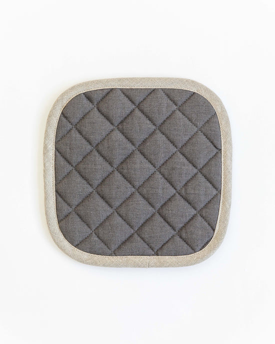 MagicLinen | Linen pot-holder in Charcoal gray