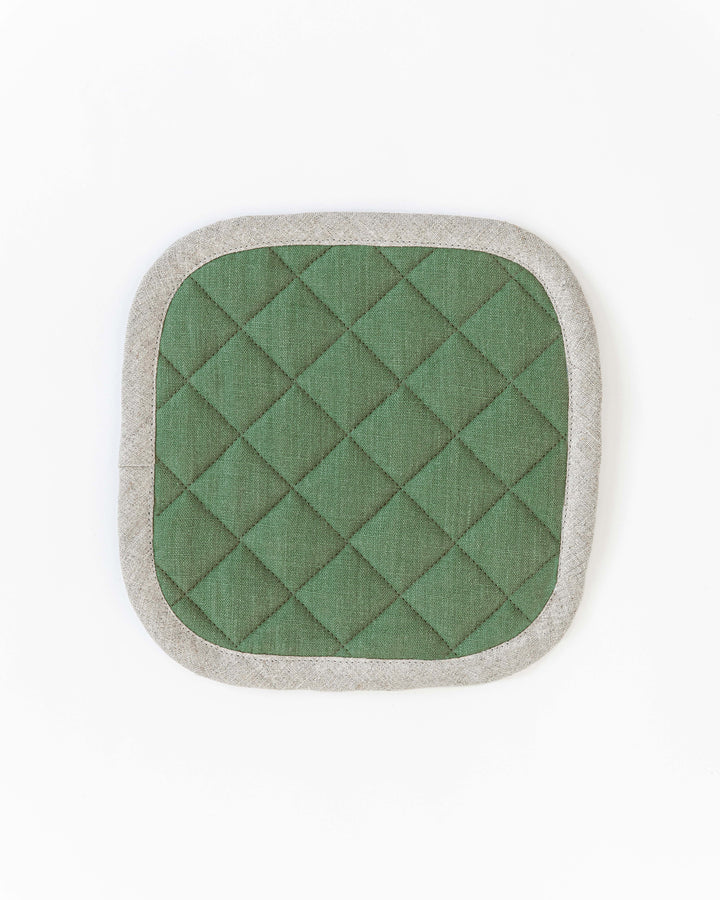 MagicLinen | Linen pot-holder in Forest green