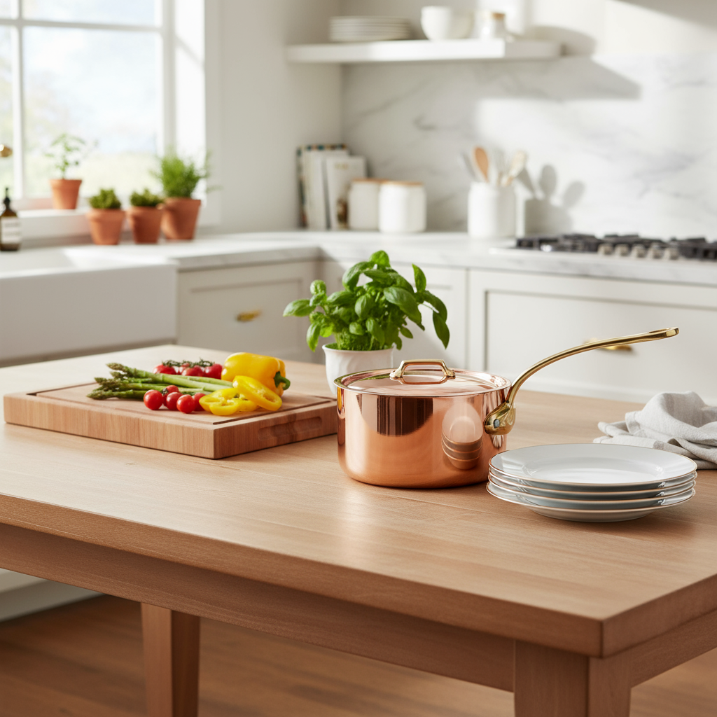 M'200 B Copper Saucepan - Thumbnail 5