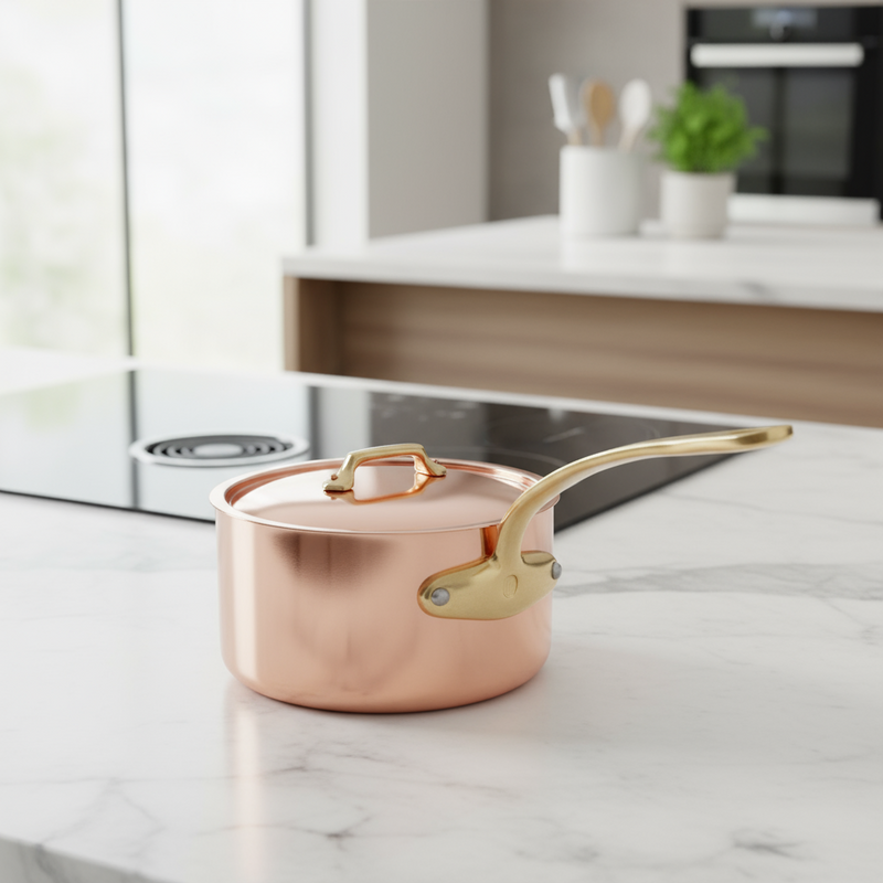 Mauviel | M'200 B Copper Saucepans, 3.3 Qt