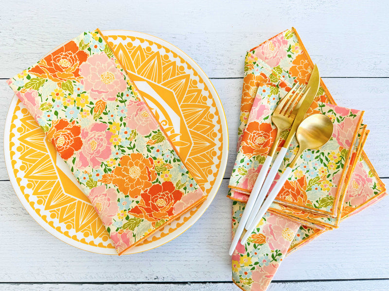 Dot and Army | Marigold Cloth Napkins