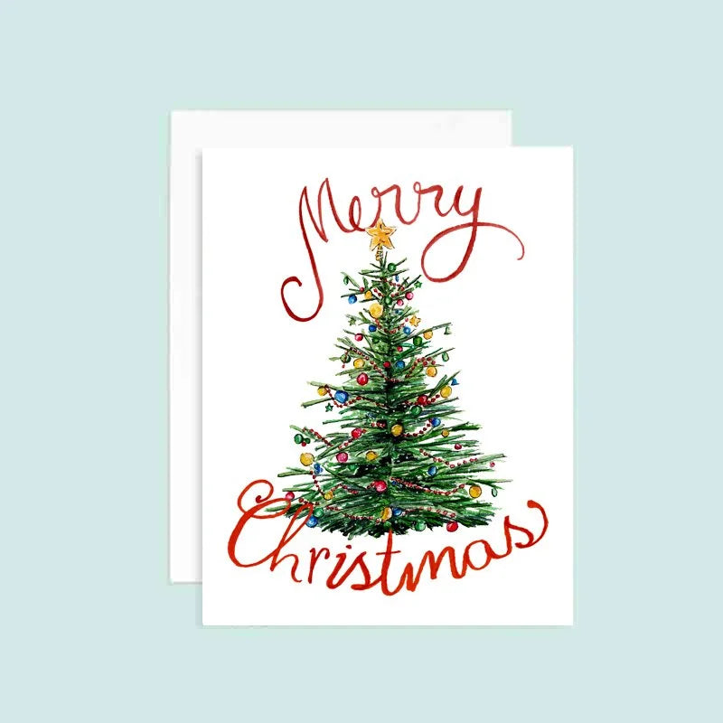 Grace Langdon Art | Merry Christmas Tree Card