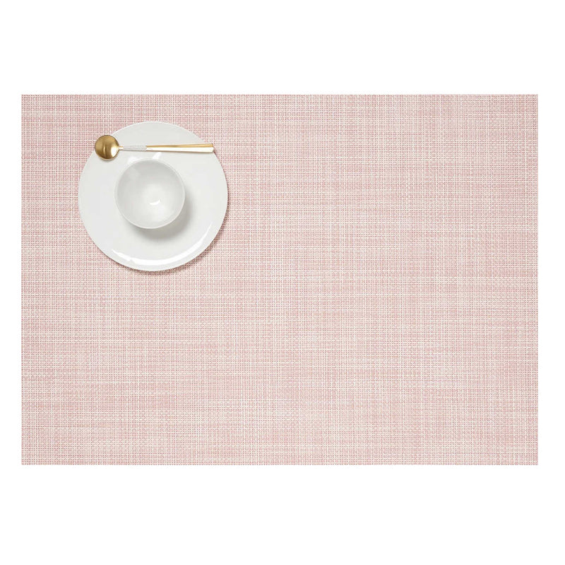Chilewich | Mini Basketweave Rectangle Placemats - Blush