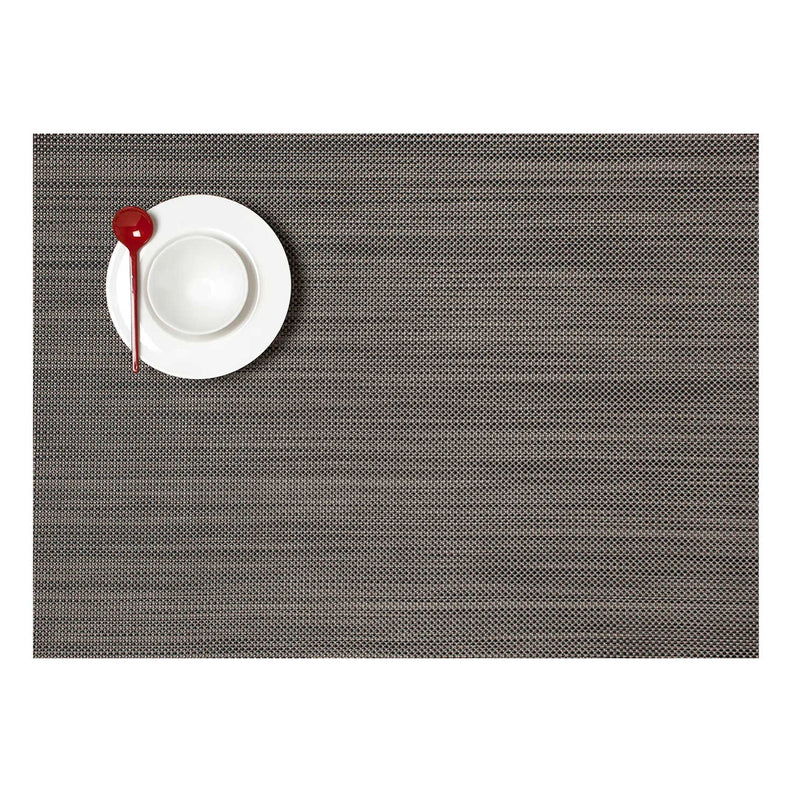 Chilewich | Mini Basketweave Rectangle Placemats - Light Grey