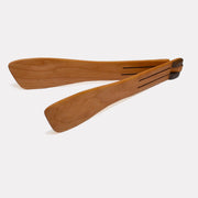Jonathan's Spoons | Inside-Out® Tongs - Mini - 9 crafted from cherry wood, featuring a sleek design for versatile kitchen use and compact storage.