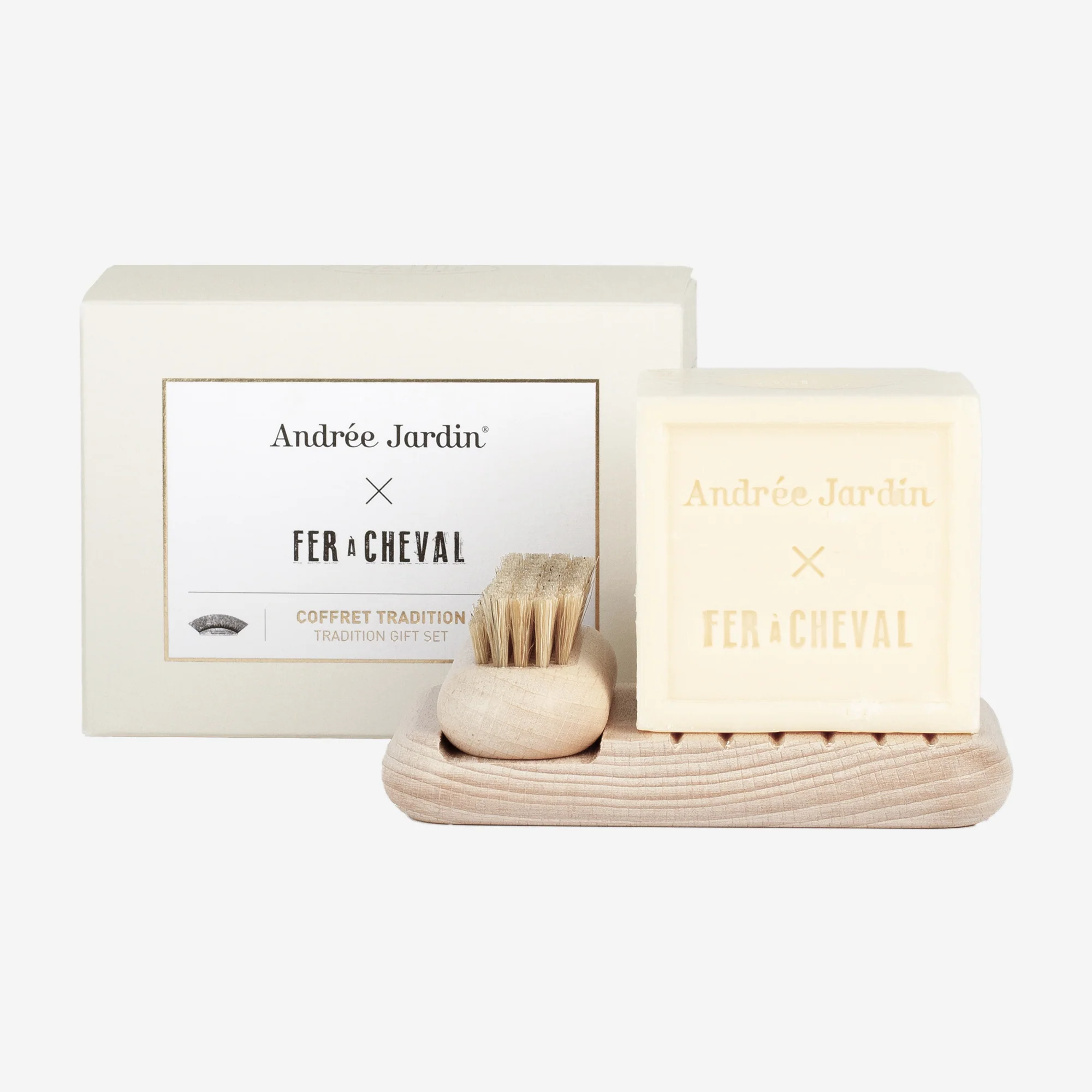 Andrée Jardin x Fer à Cheval Marseille Soap Stand and Brush - Thumbnail 4