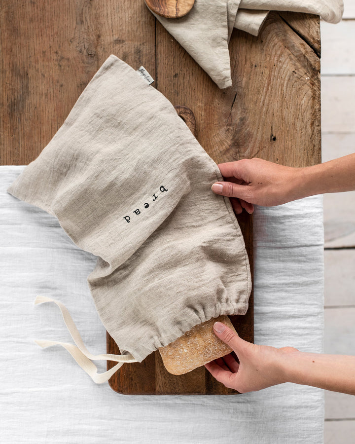 MagicLinen | Printed linen bread bag