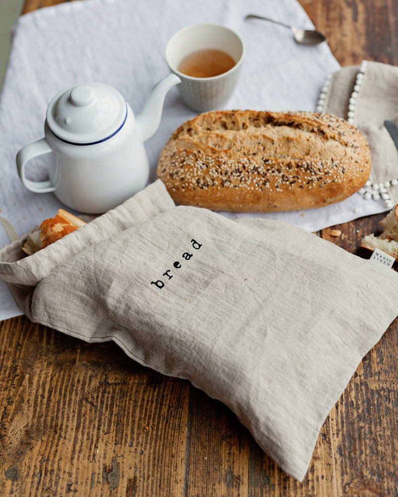 MagicLinen | Printed linen bread bag