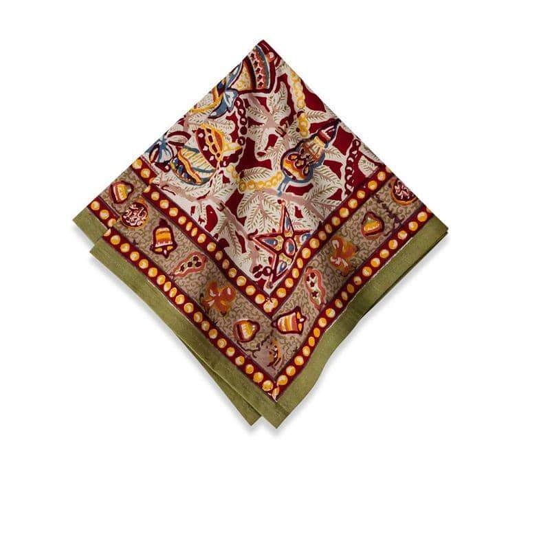 Couleur Nature | Noel Napkins, Red/Green, Set of 6